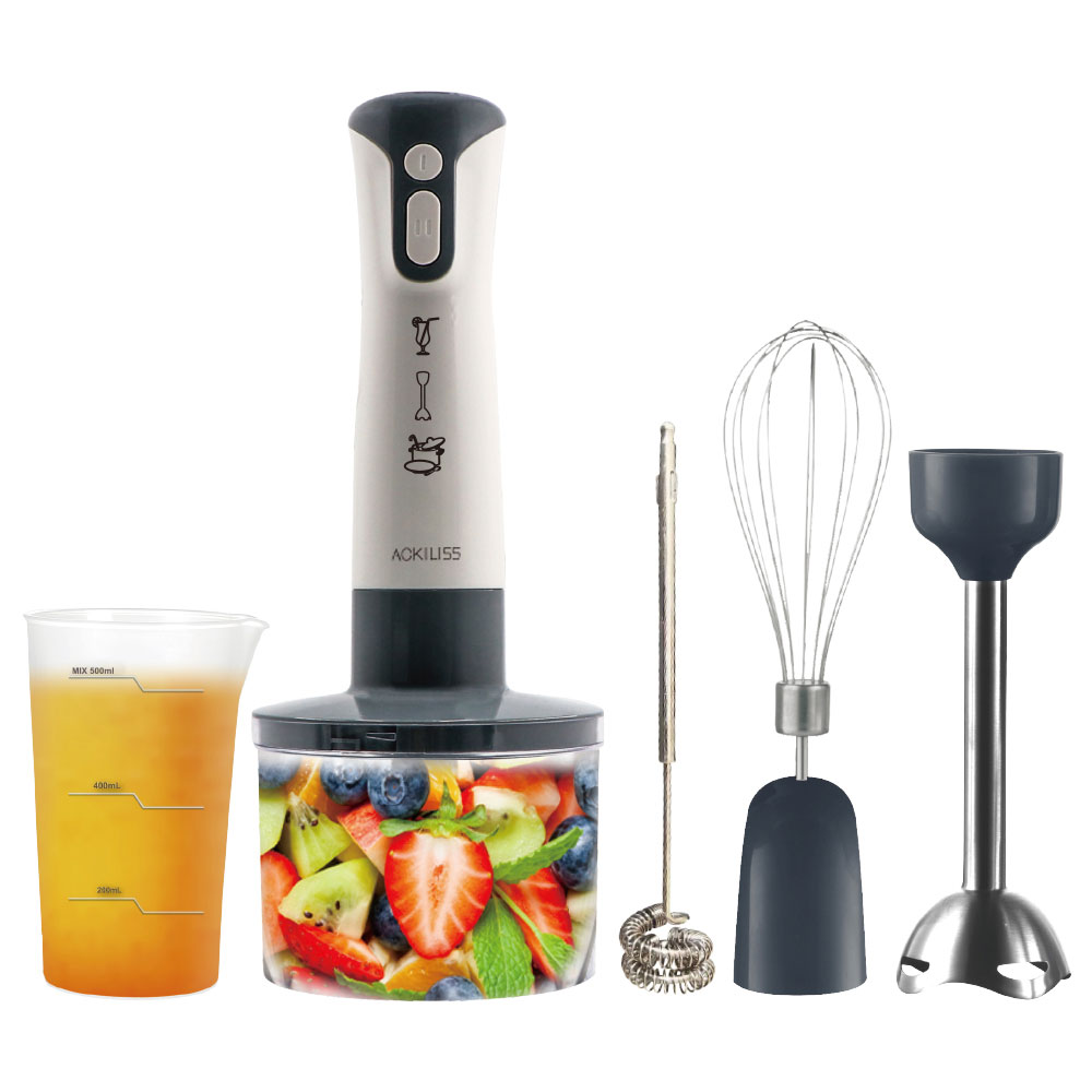 Immersion Hand Blender Set - Мультиаксессуары, двухскоростной миксер, электрический погружной блендер,