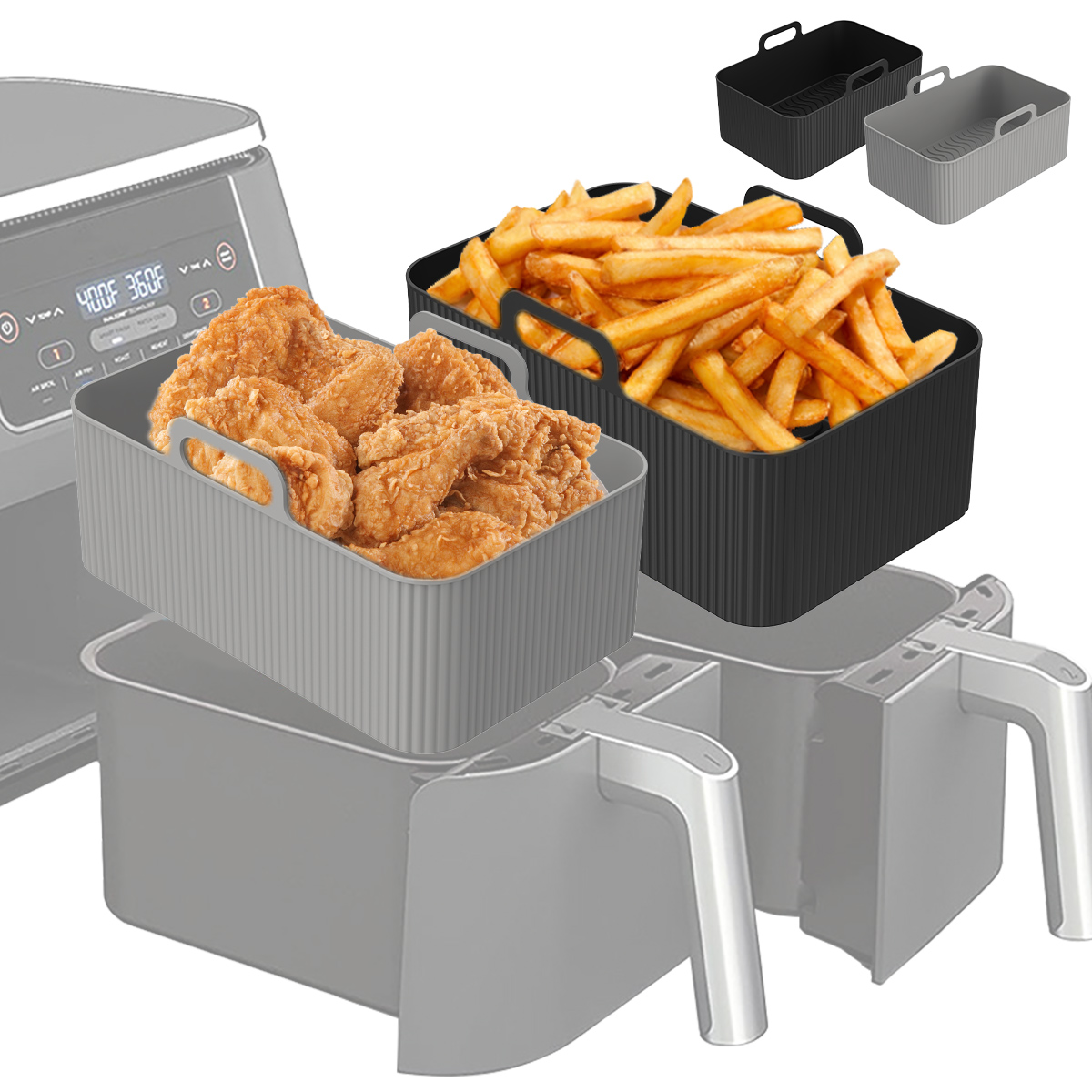 Air Fryer Silicone Pot Liner - Силиконовый вкладыш для фритюрницы для Ninja,