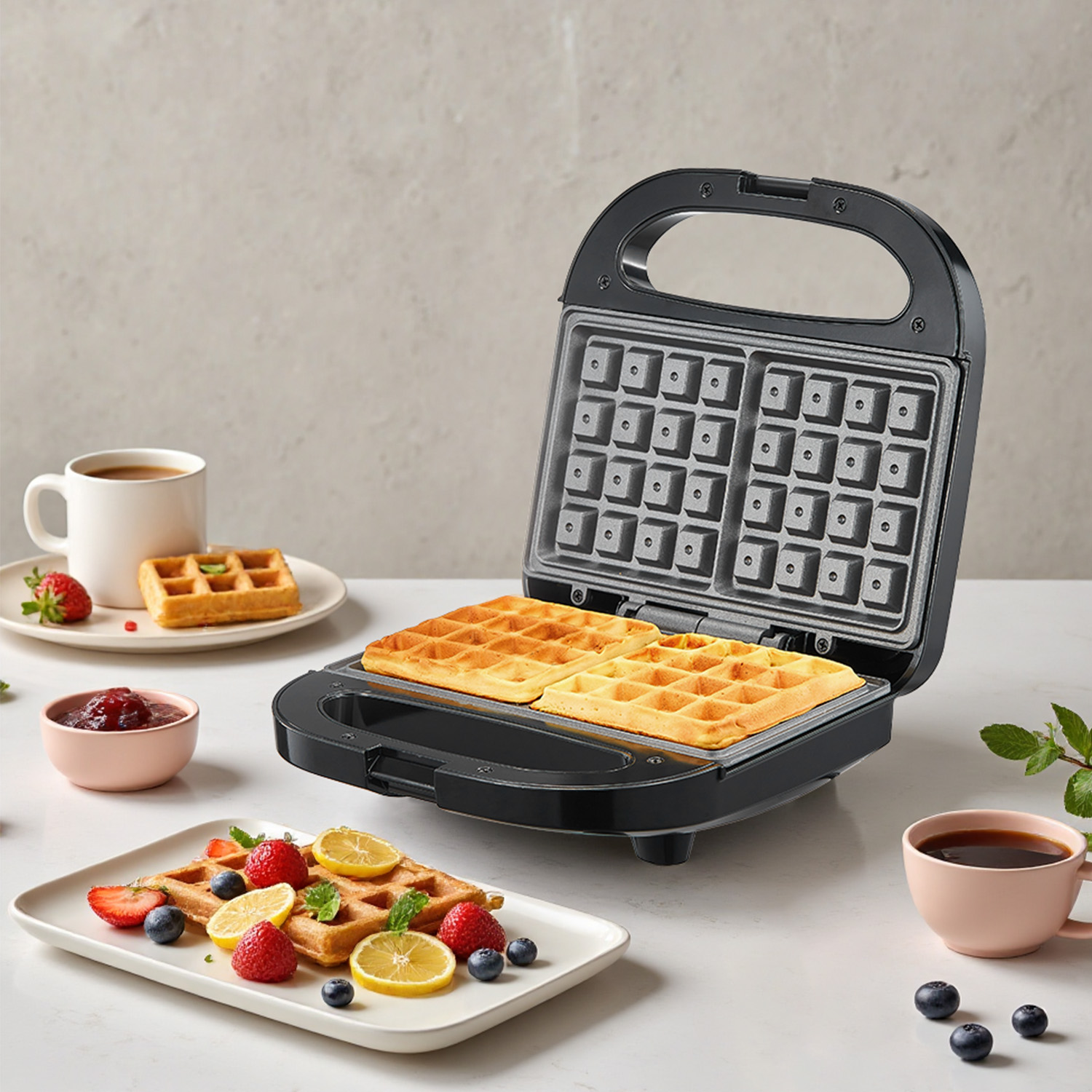 Mini Waffle Maker Machine - Электрическая вафельница для бельгийских вафель на