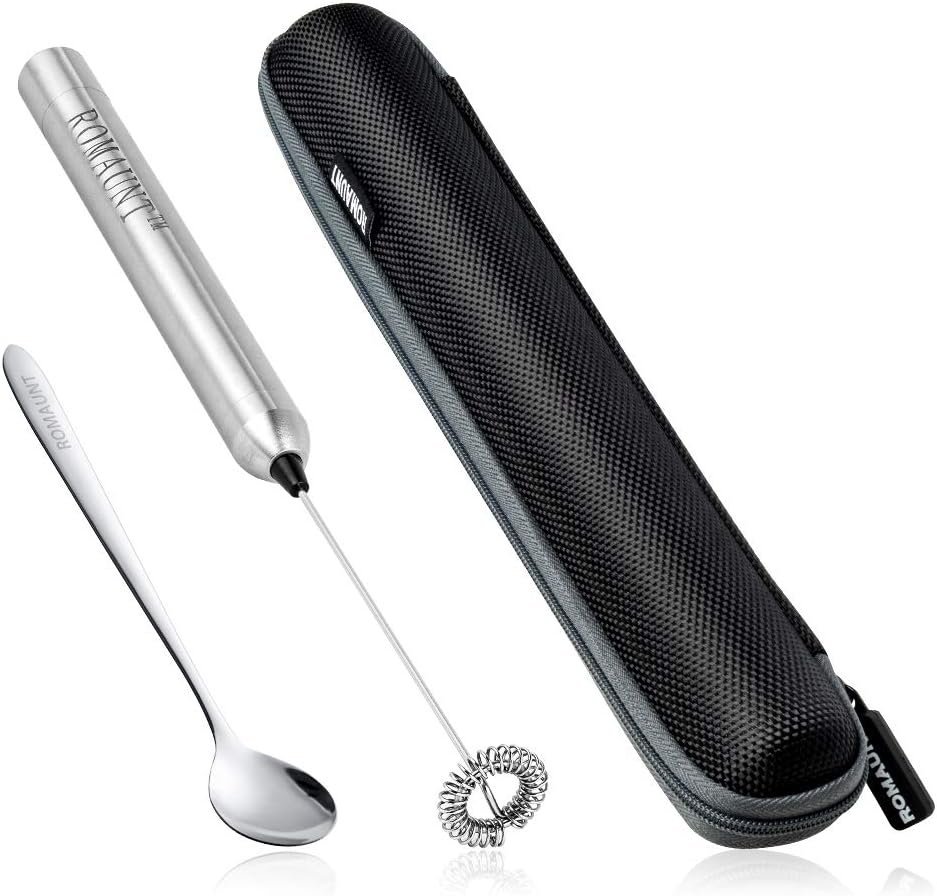 Electric Milk Frother Handheld - Ручной электрический вспениватель молока на батарейках,