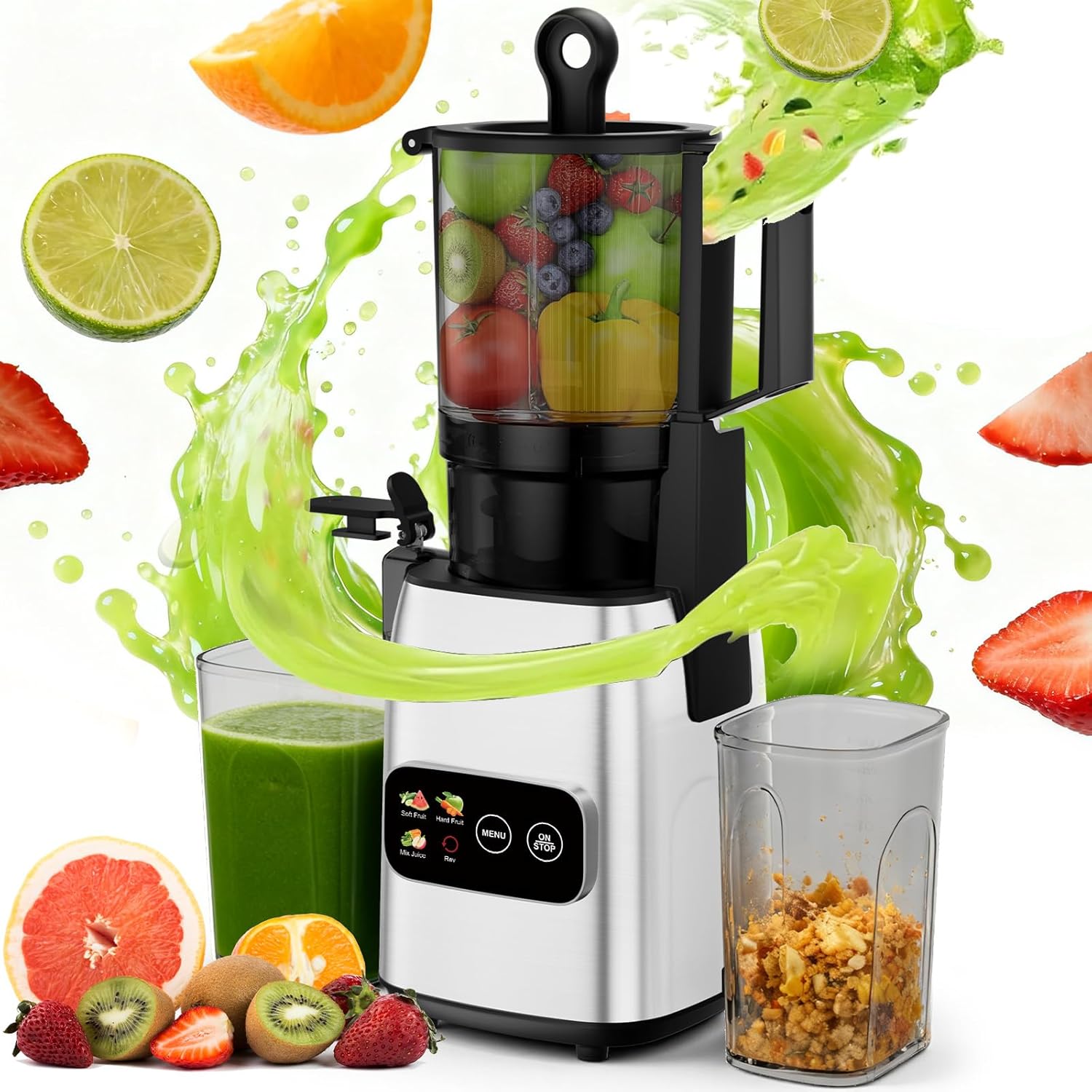 Electric Slow Juicer Cold Press - Соковыжималка холодного отжима с медленным отжимом,