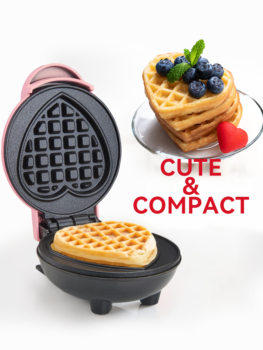 Mini Waffle Maker Machine - Мини-вафельница электрическая для автомобиля и отеля,