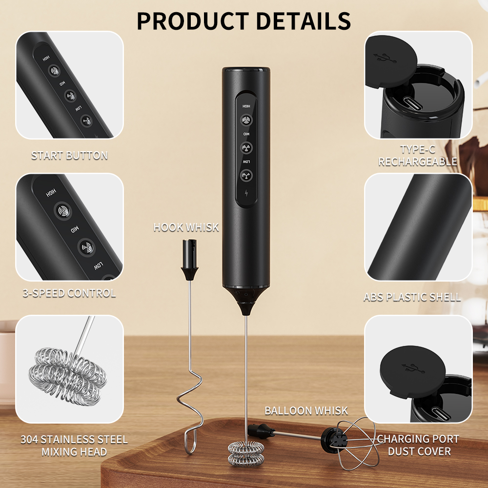 Электрический ручной вспениват – обзор и цена Electric Milk Frother Handheld