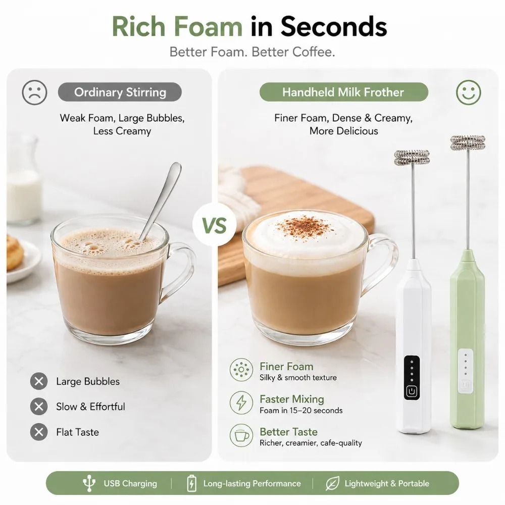 Электрический ручной миксер дл – обзор и цена Electric Milk Frother Handheld