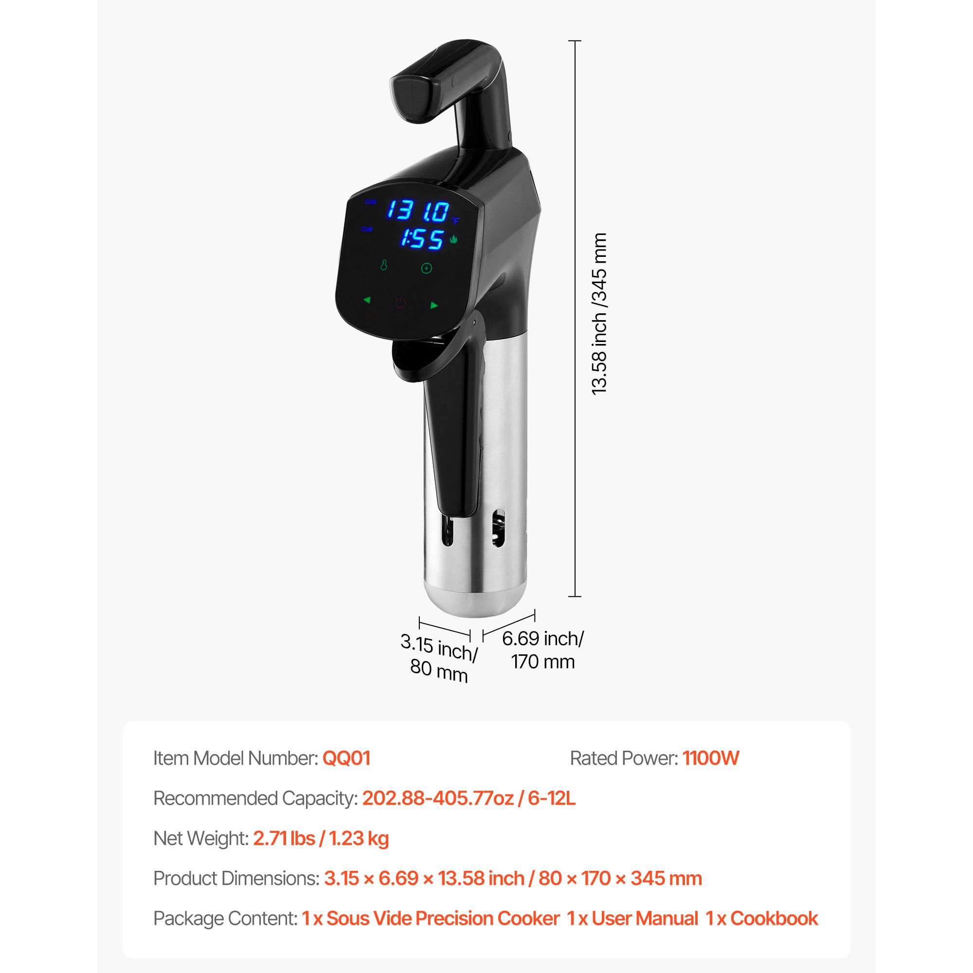 Термостат для су-вид приготовл – обзор и цена Digital Sous Vide Precision Cooker