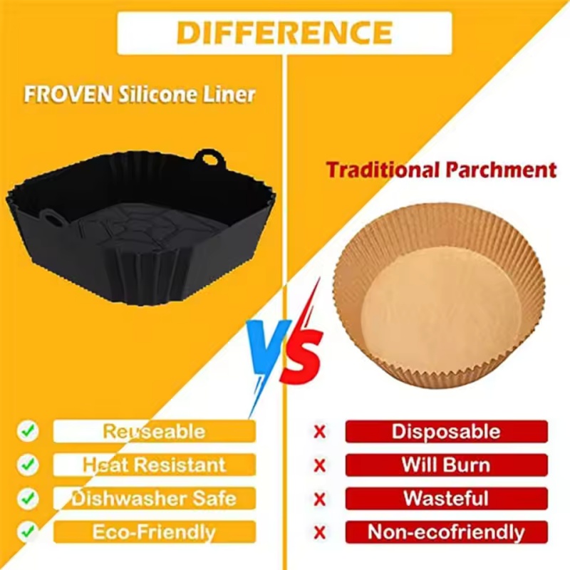 1 шт. силиконовый противень дл – обзор и цена Air Fryer Silicone Pot Liner