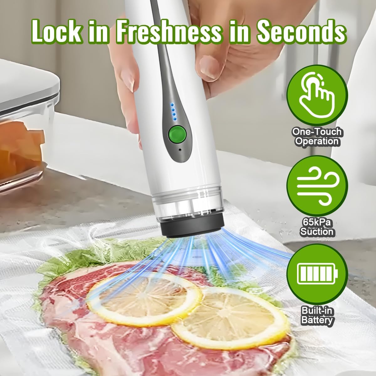 Автоматический мини-вакуумный  – обзор и цена Food Vacuum Sealer Machine